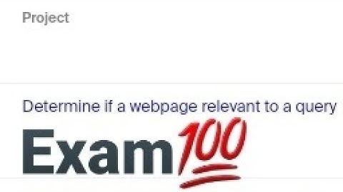 Determine if a webpage relevant to a query 0.18$ skI