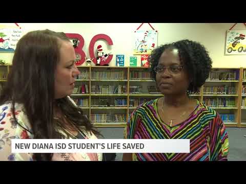 New Diana ISD teachers and school resource officer save student's life