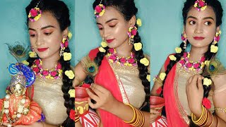 রাধা অষ্টমী special makeup look| step by step makeup tutorial @suchanajana #রাধা অষ্টমী #makeup 😻