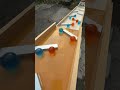マーブルラン211 marble run　透明青玉　透明オレンジ玉　玉転がし