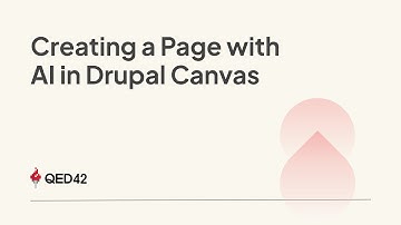 Creating a Page with AI in Drupal Canvas