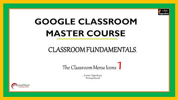 Unit 3 How to use The Classroom Menu Icons In Google Classroom