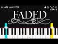 Alan Walker - Faded | EASY Piano Tutorial