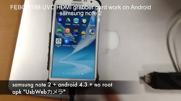 USB HDMI capture card work on Samsung note 2