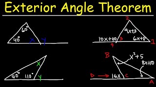 (Kuta Software Geometry) The Exterior Angle Theorem