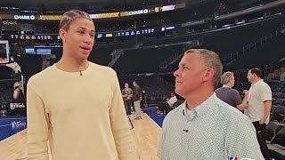 KSAT crew runs into Spurs players in Madison Square Garden elevator