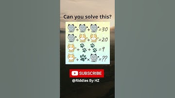 Can you solve this cats & paws math riddle? #shorts #riddles #mathriddles #brainteaser #subscribe