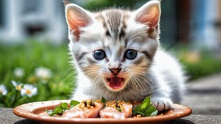 Cutiepie Kitten Yum Yum Sounds - Super Hungry Kitten Meowing 😺😍