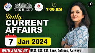 7 January Current Affairs 2024 | Daily Current Affairs | Current Affairs Today