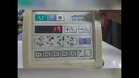 How we lock and unlock x and y scale and speed in lk1900 AHS juki
