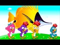 Pollitos Pio Pesca gigante - Pio Pio - Canciones infantiles en español - Dibujos animados para niños