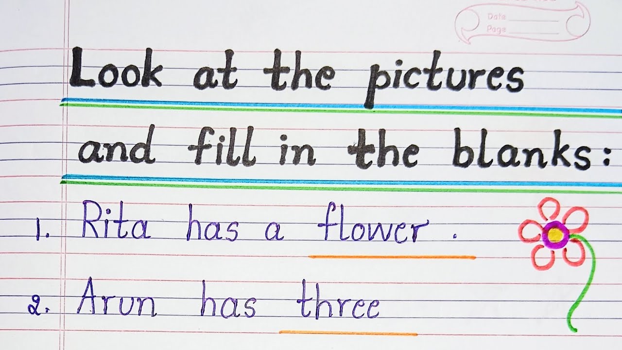 Look at the pictures and fill in the blanks