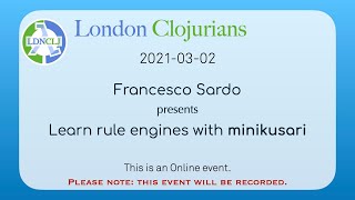 Learn rule engines with minikusari - Francesco Sardo