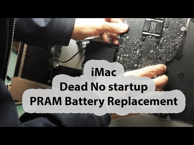 Pence Monument Ironisch 2014 iMac Chime Black screen No startup PRAM Battery replacement - YouTube