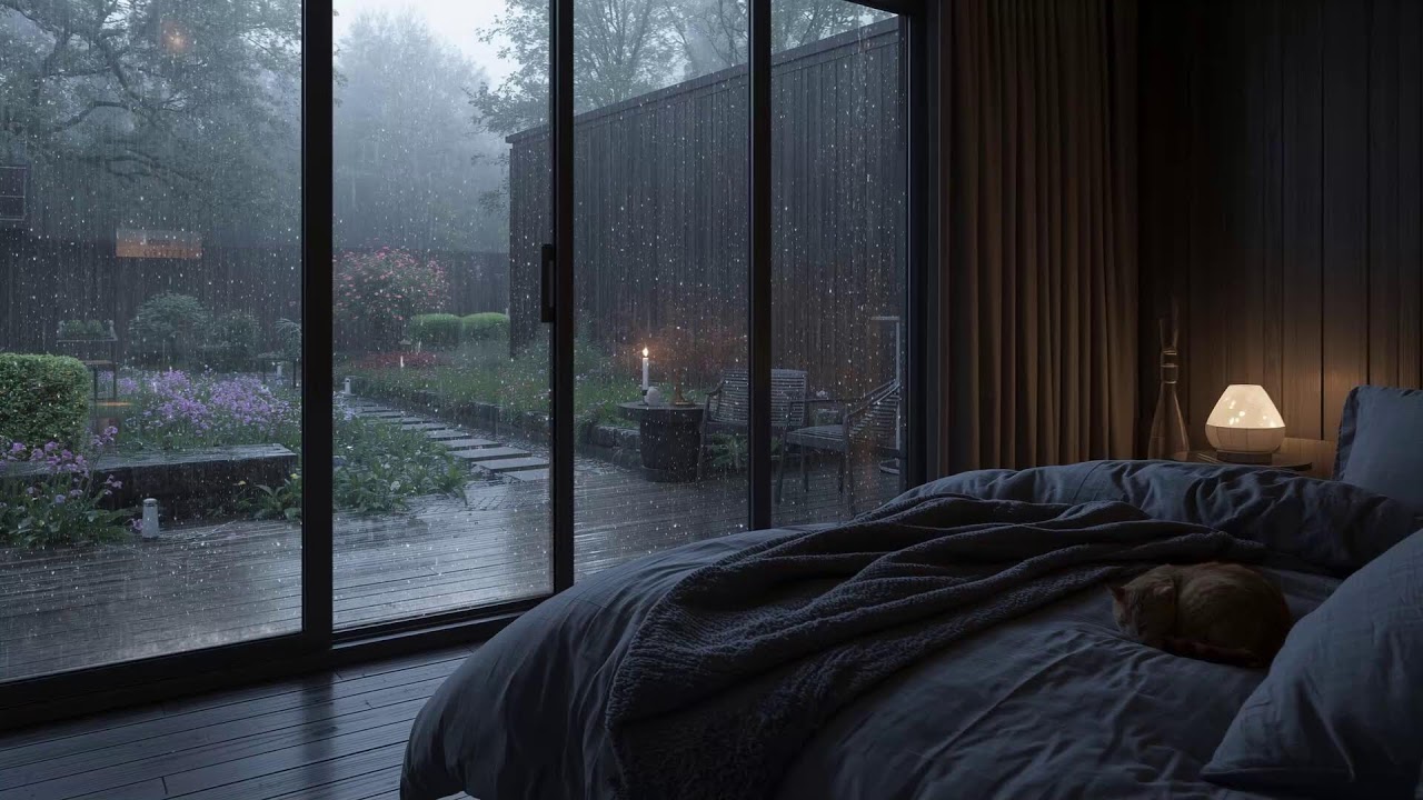 Peaceful Deep Sleep Experience with Rain Sounds and Soft Piano Music for Stress Relief & Insomnia
