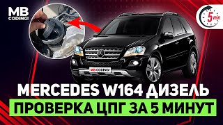 Mercedes Benz w164 CDI / OM642 / how to check CPG wear using indirect signs yourself