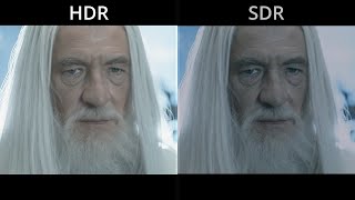The Lord of the Rings: The Two Towers HDR vs SDR Comparison
