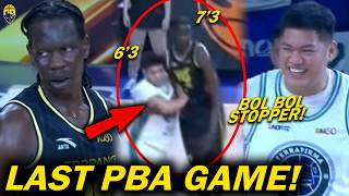 Pinoy Bol Bol Stopper Kaya Last Game Na Sa Pba Ni Bol Bol Tnt Vs Terrafirma