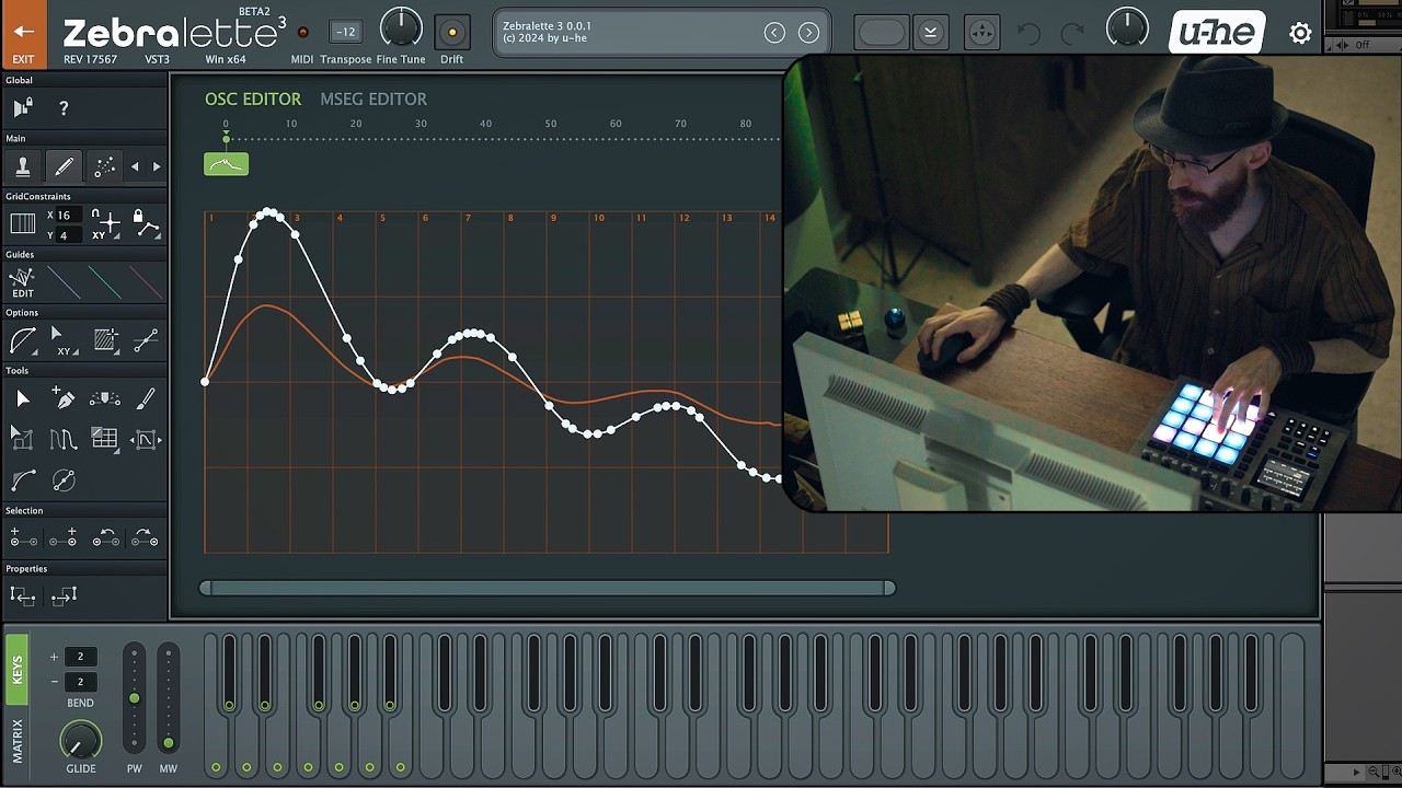Zebralette 3 - Creating a Synth Patch out of my Voice · (Sound Design)