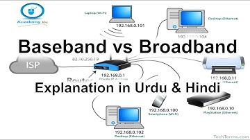 Baseband and Broadband Transmission | Baseband vs Broadband | Computer Network | Urdu | Hindi