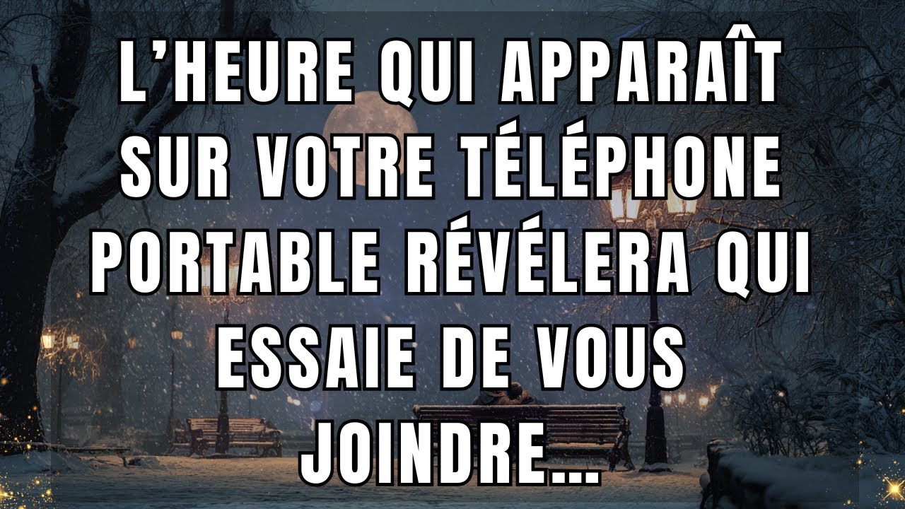 L’heure qui apparaît sur votre téléphone portable révélera qui essaie de vous joindre…