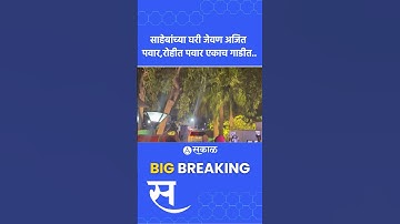 Sharad Pawar यांच्या गाडीतून बाहेर पडले, Ajit Pawar-Rohit Pawar यांचा एकाच गाडीतून प्रवास