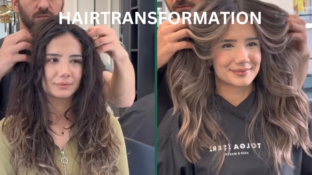 Professional balayage transformation showing before and after results at TOQQA Hair Salon Chelsea