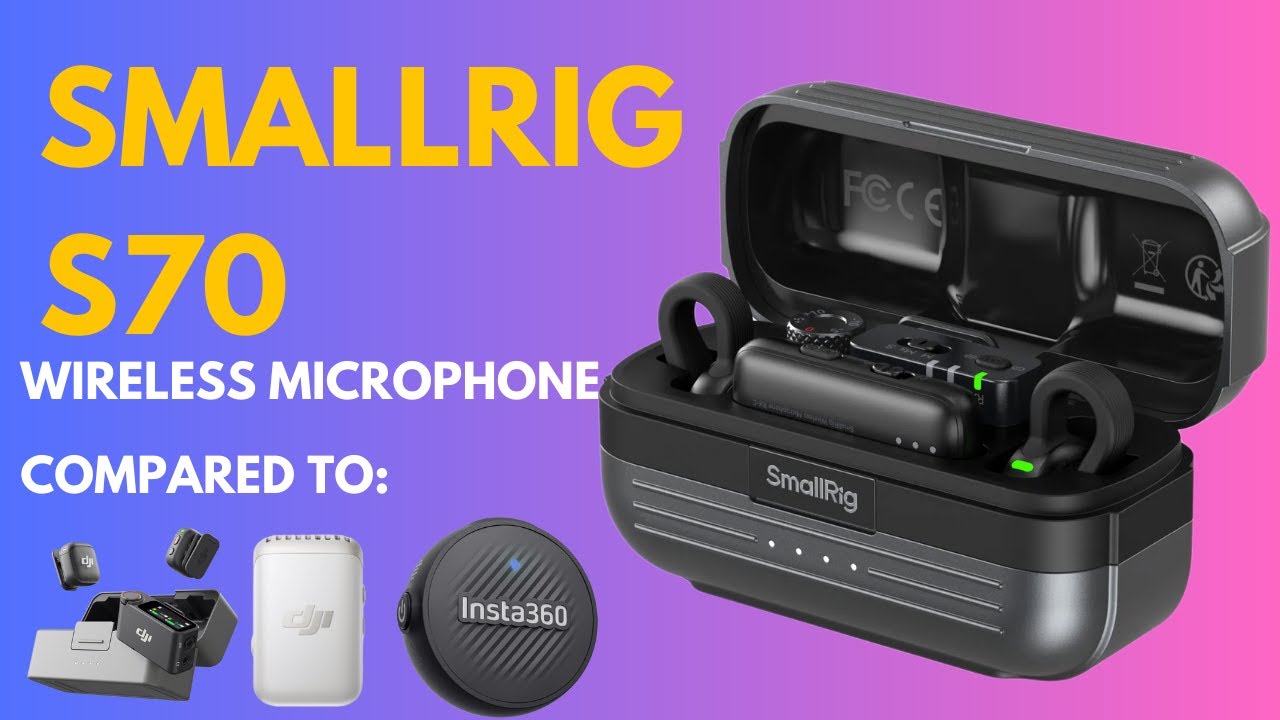 SMALLRIG Wireless Mic S70 USB-C Compact Wireless Microphone for Android Phone/Action Camera