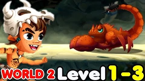 JUNGLE ADVENTURE 3 WORLD 2 LEVEL 1-3 SCORPION BOSS CHEFE GAMEPLAY PT BR ANDROID IOS #3