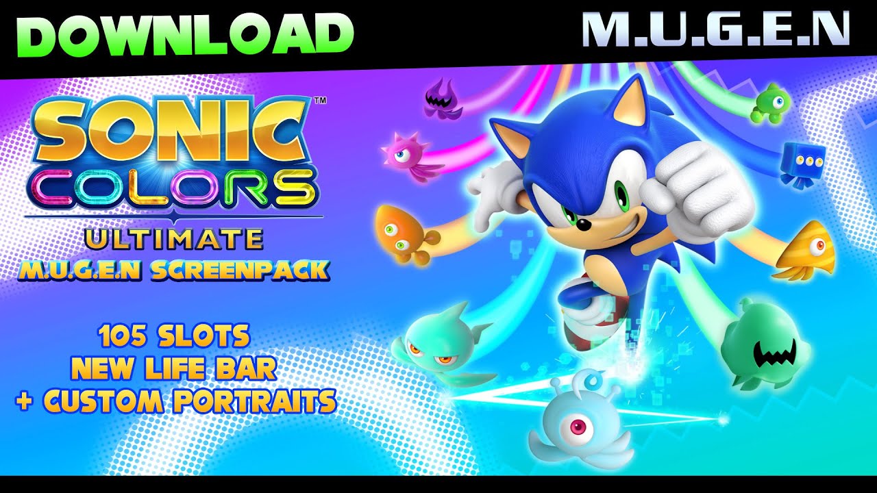 Download] Sonic Colors Ultimate M.U.G.E.N Screenpack (OpenGL) (Custom  Portraits) 