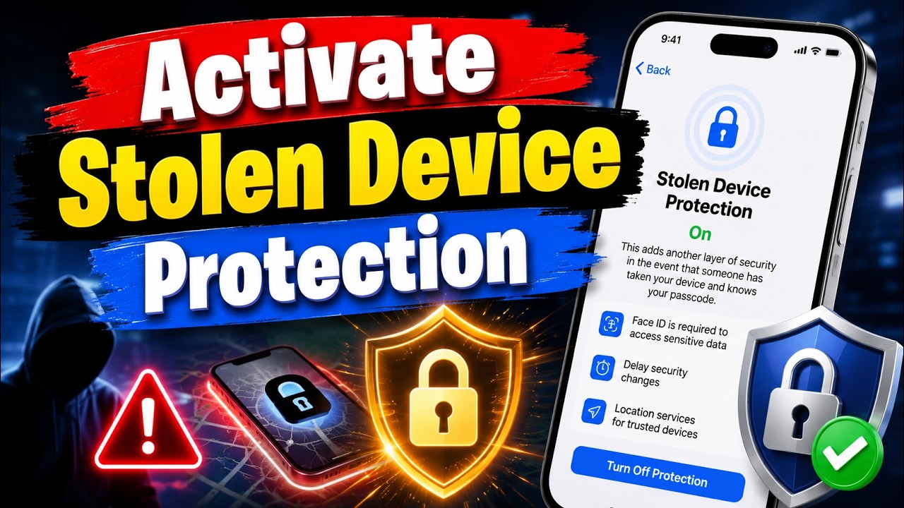 How to Activate Stolen Device Protection on iPhone 🔒 Protect Your ...