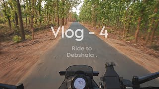 Vlog  4. ASMR ride to debshala with my Tvs Ronin