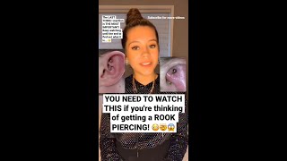 Famous WATCH THIS until the end if ur thinking of getting a ROOK PIERCING!😱😳#shorts #piercings #pierced Net Worth