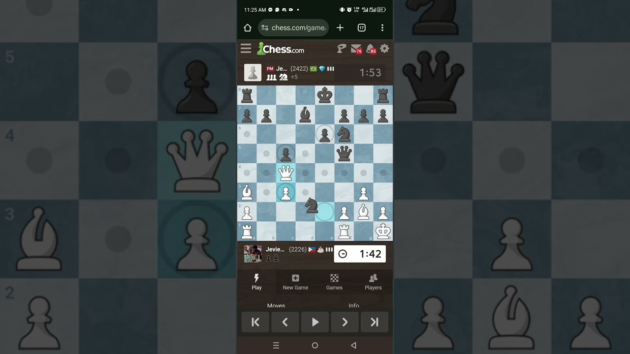 Battle against fide master in Blitz😎 