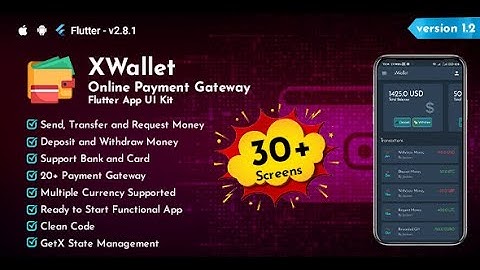 XWallet - Online Payment Gateway Flutter App | AppDevs