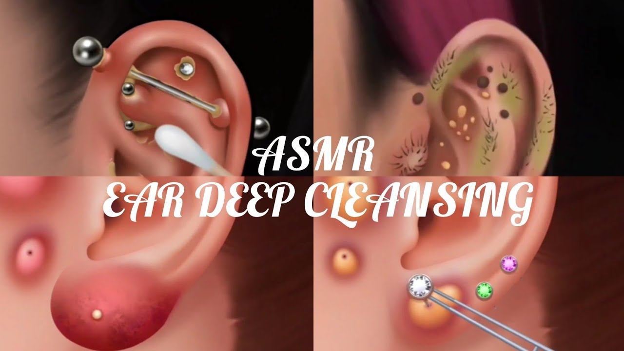 ASMR ear deep cleansing 5 mins collection - YouTube