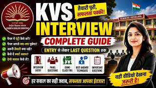 KVS PRT Interview Preparation 2026 | Demo Teaching & SRT Questions | Full Masterclass