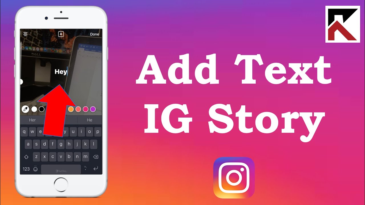 how to add text to photos in instagram