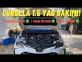 Toyota Corolla 1.5 (2021) 10.000 Km Yağ Bakımı!