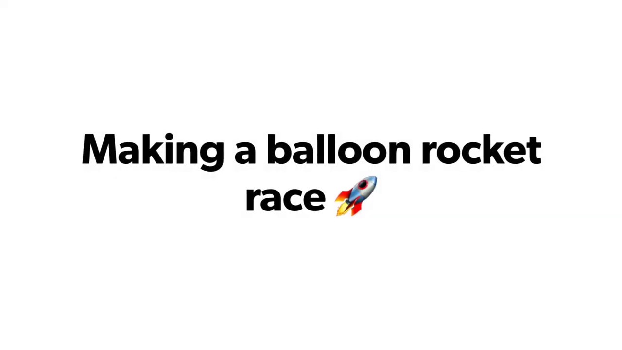 Balloon Rocket Race!!! - YouTube