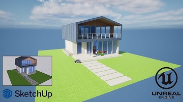 SketchUp to Unreal Engine 5  - Unreal Engine Transfer from SketchUp with Datasmith and UV Mapping