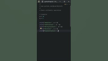 Python - Part 3 - Basic Arithmetic and Operators - #python #coding #shorts