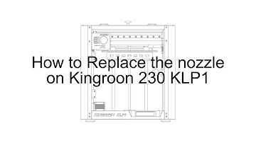 How to Replace the Nozzle on Kingroon 230 KLP1 3D Printer