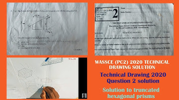 Solution to Question 2 from Essay paper 2 for year 2020 #technical #drawing #2020