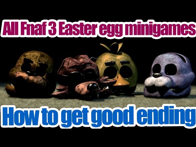 CHEAT CODES! - Five Nights at Freddy's 3 [SPOILERS] - Good Ending, Mini  Games, Purple Guy, Secret. 