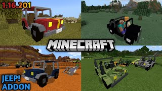 Bisa naik mobil ! JEEP ADDON - Minecraft PE (Showcase) screenshot 5