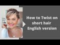 How to twist short hair | SALIRASA