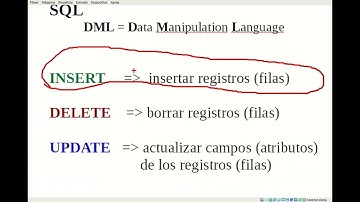 Comandos:  INSERT ,  DELETE , UPDATE (Curso de SQL)