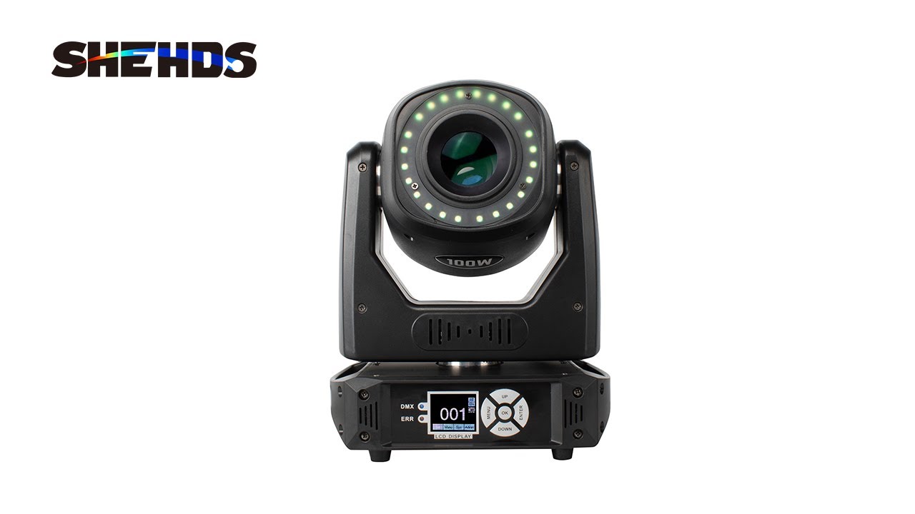 (6-Prism) New arrival LED Spot 100W With ApertureWith LCD DisplayWith 6 Face Prism