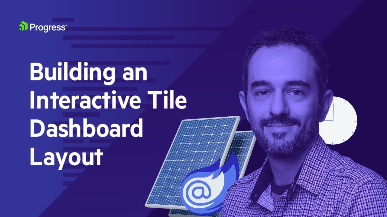 Building a Interactive Tile Dashboard Layout | Blazor Solar Power Hour ...